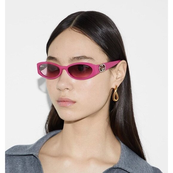 NEW GUCCI GG1660S 003 WOMEN PINK SUNGLASSES GUCCI main image 5